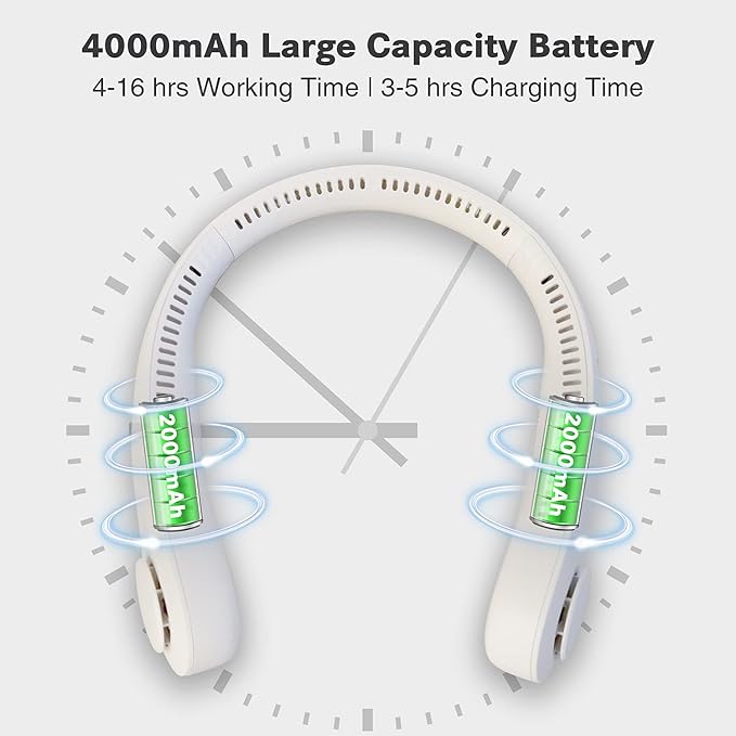 Portable Bladeless Hanging Rechargeable Neck Fan