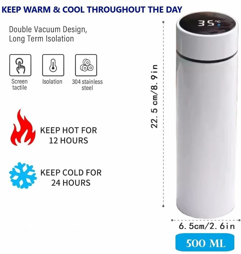 LED Temperature Display Flask